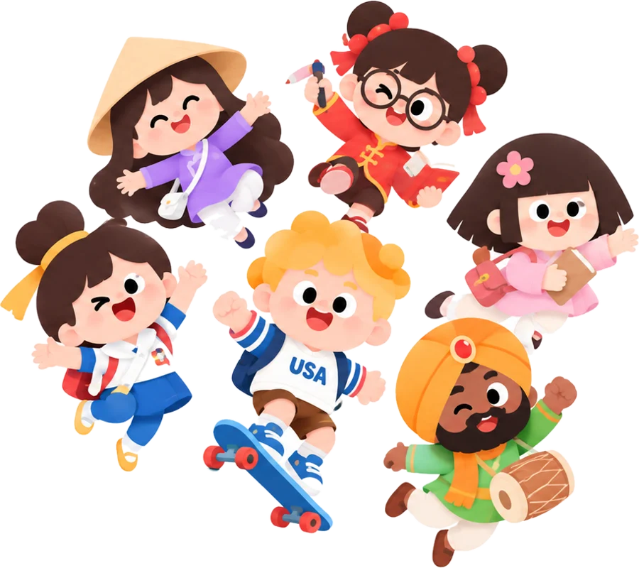 Hashowing friends jumping together